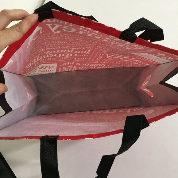 Lululemon 2 Sizes Matching Gift Bag NEW! Red Creativity is Maximized Printed - Picture 6 of 15